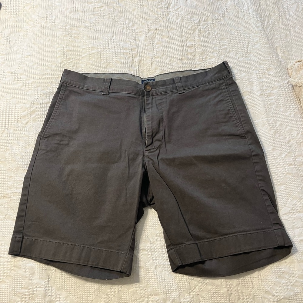 J. Crew Men's Charcoal Flat Front Shorts